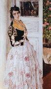Alexander Yakovlevich GOLOVIN The Spanish woman at Balcony oil on canvas